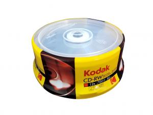 KODAK CD-RW 12x 700MB 25-Pack Cakebox-Front 1