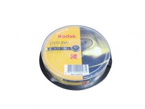 KODAK DVD-RW 4x 4.7GB 10-Pack Cakebox-Top